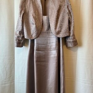 Elegant Women's Dress and Jacket Set